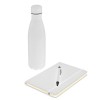 Promotional Set of Stainless Bottle, Notebook and Pen White