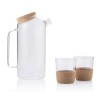 Personalized Set of Glass Carafe with 2 Tumblers | ZOSSEN 