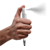 White Pen with Stylus and Sanitizer Spray