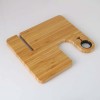 Personalized 3-in-1 Bamboo 10W Charging Station - TRABEN