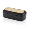 Personalized Bamboo Bluetooth Earbuds in Charging Case