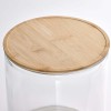 Promotional Jar with Tap Bamboo Lid Clear Glass | 365+