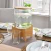 IKEA Jar with Tap Bamboo Lid Clear Glass | 365+