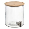 Ikea Jar with Tap Bamboo Lid Clear Glass | 365+