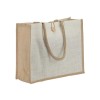 Personalized Jute Shopping Bags with Button 