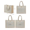Jute Shopping Bags with Button 