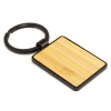 Promotional Metal Key Chain with Bamboo