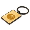 Promotional Logo Metal Key Chain with Bamboo
