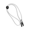Promotional Double Hook Cord Lanyards with Adjustable Lock White