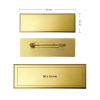 Gold Brass Badges with Safety Pin