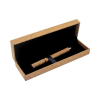 Persnalized Cork Pen Box with Velvet Interior