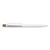 Maxema Personalized Dot Pens with Gold Push Button White