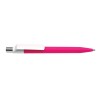 Personalized Dot Pens with White Clip Dark Pink