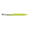 Personalized Dot Pens with White Clip Lime Green