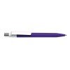 Personalized Dot Pens with White Clip Dark Purple