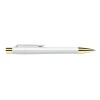 Promotional Maxema Mood Pens Solid Color with Gold Highlight White