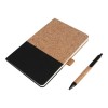 Personalized A5 Cork Fabric Hard Cover Notebook and Pen Set 
