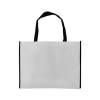 Promotional Horizontal Non-woven Bags White with Black