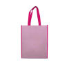 Personalized Vertical Non-woven Bags Pink with Dark Pink