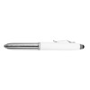 Promotional 3 in 1 Metal Pens with Stylus and Light White