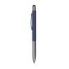 Blue Stylus Metal Pens with Textured Grip