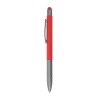Red Stylus Metal Pens with Textured Grip