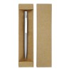 Customized Recycled Stainless Steel Metal Pens, Push Button, Blue Ink