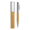 Personalized Metal and Bamboo Pen with Tube Box