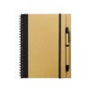 Promotional Recycled Notepad with Pen Black