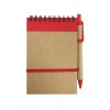 Promotional Recycled Notepads with Pen Red