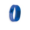 Promotional Silicone Wristbands with Digital Watch Blue