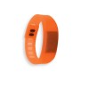 Promotional Silicone Wristbands with Digital Watch Orange