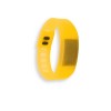 Promotional Silicone Wristbands with Digital Watch Yellow