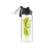 Personalized Water Bottle with Fruit Infuser Black