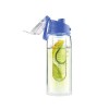 Personalized Water Bottle with Fruit Infuser Blue