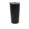 Double-Wall Travel Mug with Clear Lid Black