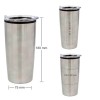 Double-Wall Travel Mug with Clear Lid 
