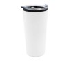 Double-Wall Travel Mug with Clear Lid Red