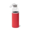 Promotional Glass Bottles with Sleeves Red