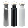 Personalized Stainless Steel Bamboo Lid Flask
