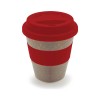 Personalized Bamboo Fiber Cups Red