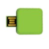 Personalized Twister USB Flash Drives Green