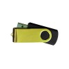 Shiny Gold Swivel USB Flash Drives Black