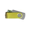 Shiny Gold Swivel USB Flash Drives Grey
