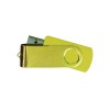 Shiny Gold Swivel USB Flash Drives Yellow