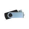 Personalized Silver Swivel USB Flash Drives Black