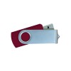 Personalized Silver Swivel USB Flash Drives Maroon