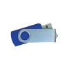 Personalized Silver Swivel USB Flash Drives Royal Blue