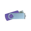 Personalized Silver Swivel USB Flash Drives Purple