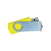 Personalized Silver Swivel USB Flash Drives Yellow
